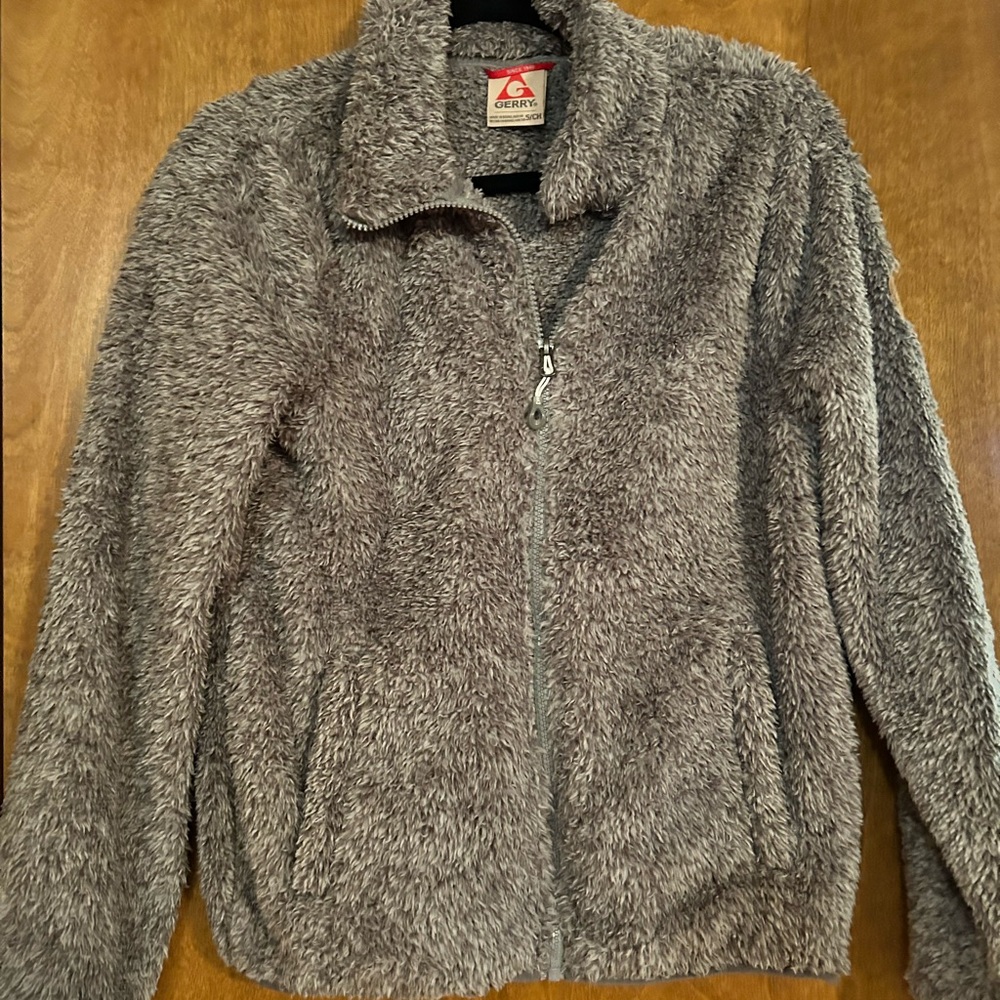 Cozy Grey Fleece Jacket